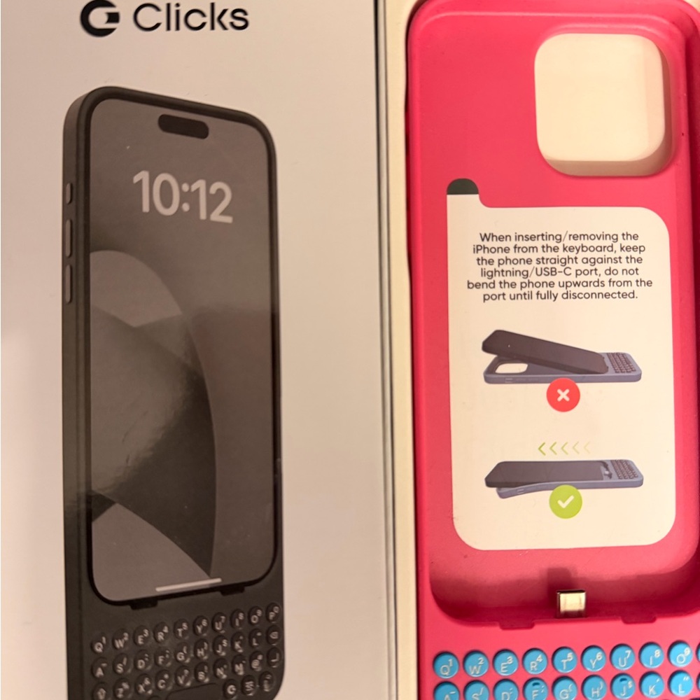 Pink Phone iPhone 15 pro max Case with Keyboard